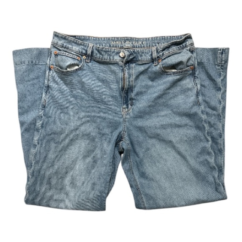 American Eagle High Rise Flare Jeans Y2K Light Wash Women’s Size 16”